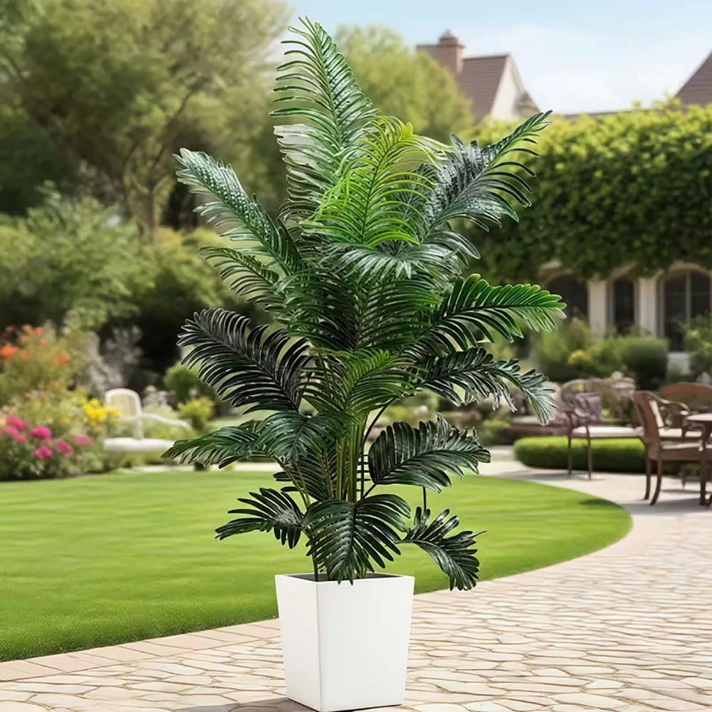 Artificial Giant Palm Tree With Lifelike Leaves For Indoor Outdoor Decor