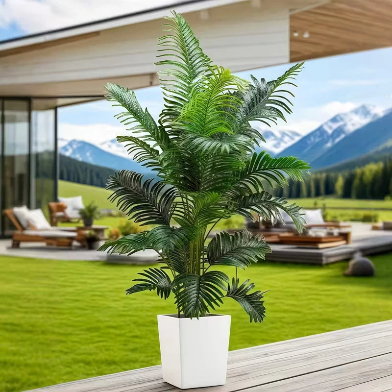 Artificial Giant Palm Tree With Lifelike Leaves For Indoor Outdoor Decor