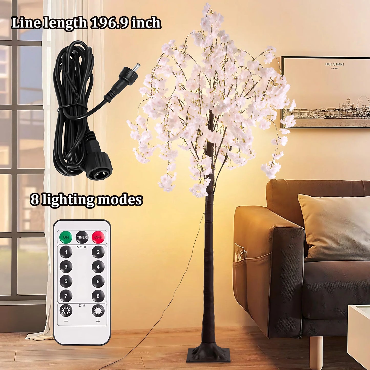 Cherry Blossom LED Tree Light For Indoor Decor 450 LEDs