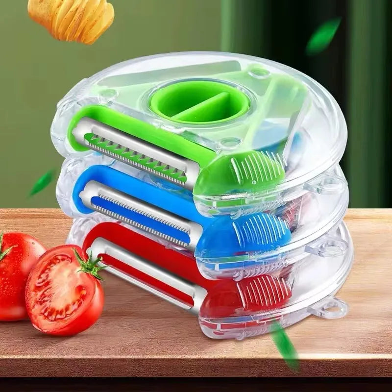 YOCITY 3 In 1 Peeler Set Slicer Shredder Julienne Cutter Kitchen Tool