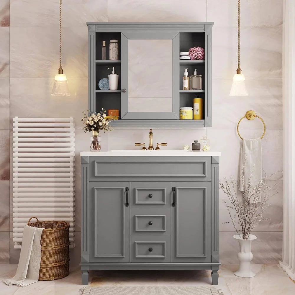 Bathroom Medicine Cabinet With Mirror Over Toilet Storage