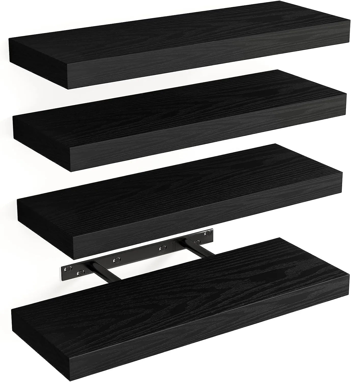 Four Pack Floating Wall Shelves For Living Room And Bedroom
