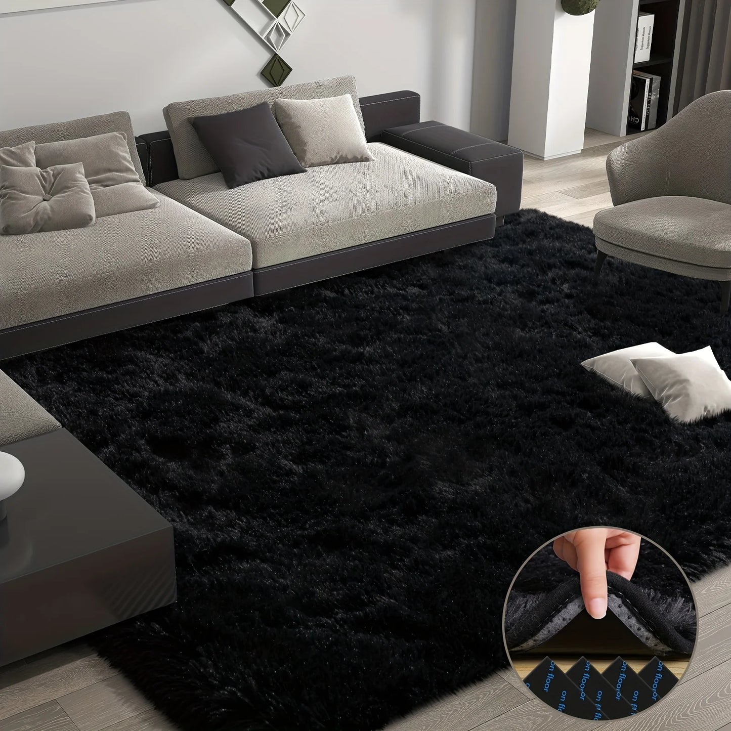 Super Soft Geometric Area Rug European Style Living Room Decor