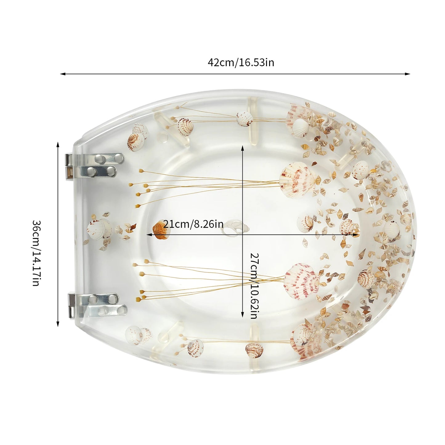 Resin Toilet Seat Cover With Hinged Lid Lavatory Cover Hotels