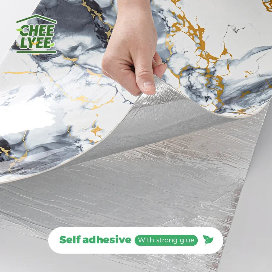 Self Adhesive Marble Wall Sticker Peel and Stick Modern Design