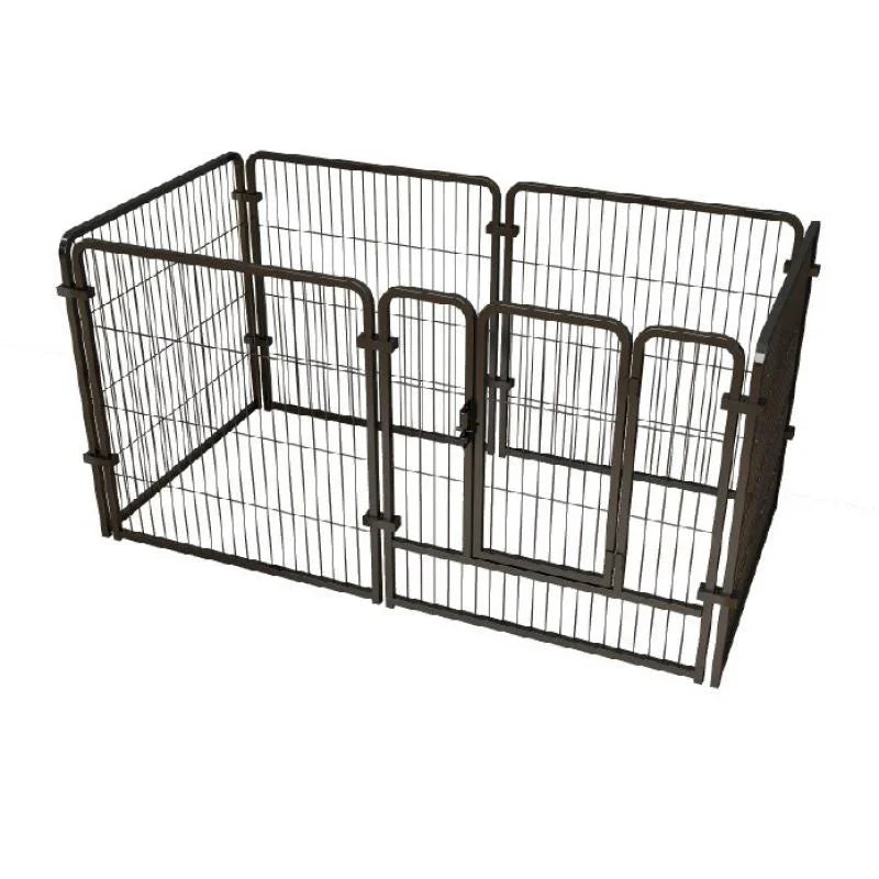 Stainless Steel Dog Fence Panels Foldable Playpen Heavy Duty Kennel