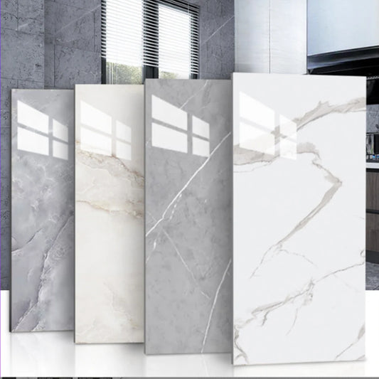 Marble PVC Self Adhesive Floor Tiles Waterproof Peel Stick For Kitchen Bathroom
