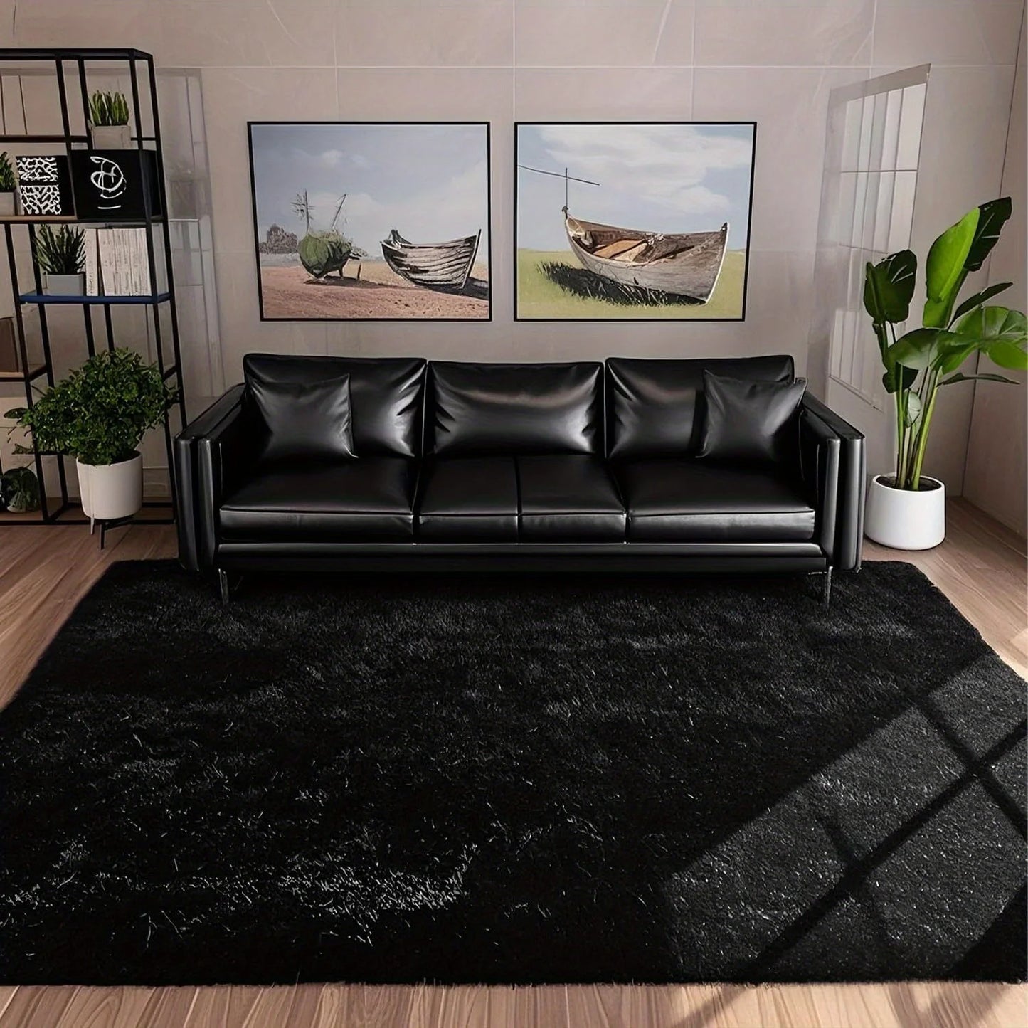 Super Soft Geometric Area Rug European Style Living Room Decor