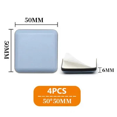 4Pcs Set Furniture Leg Slider Pads Anti Scratch Floor Protectors
