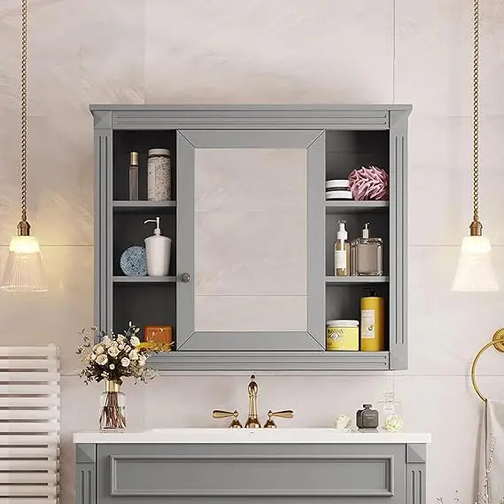 Bathroom Medicine Cabinet With Mirror Over Toilet Storage