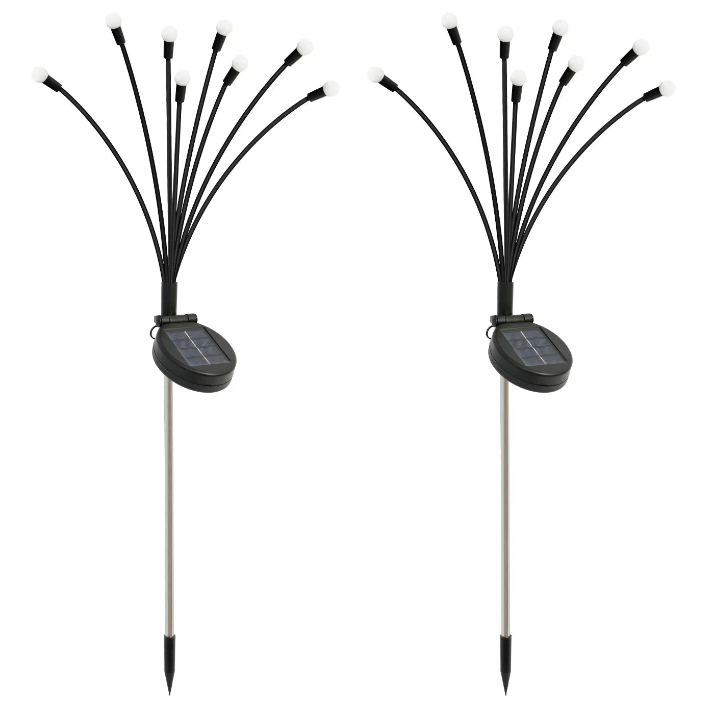 8-Head Solar Firefly Lights LED Outdoor Garden Pathway Lights