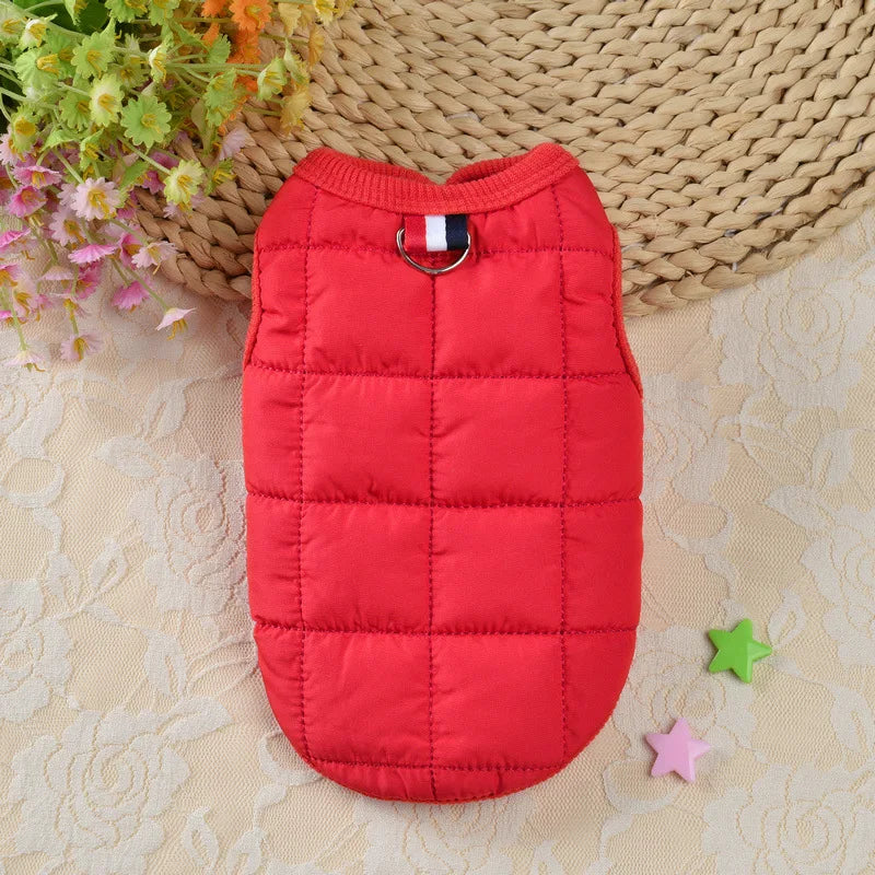 Winter Warm Dog Coat Windproof Padded Jacket For Small Dogs