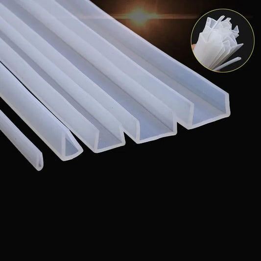 U Channel Silicone Rubber Shower Door Seal Edge Weatherstrip Trim