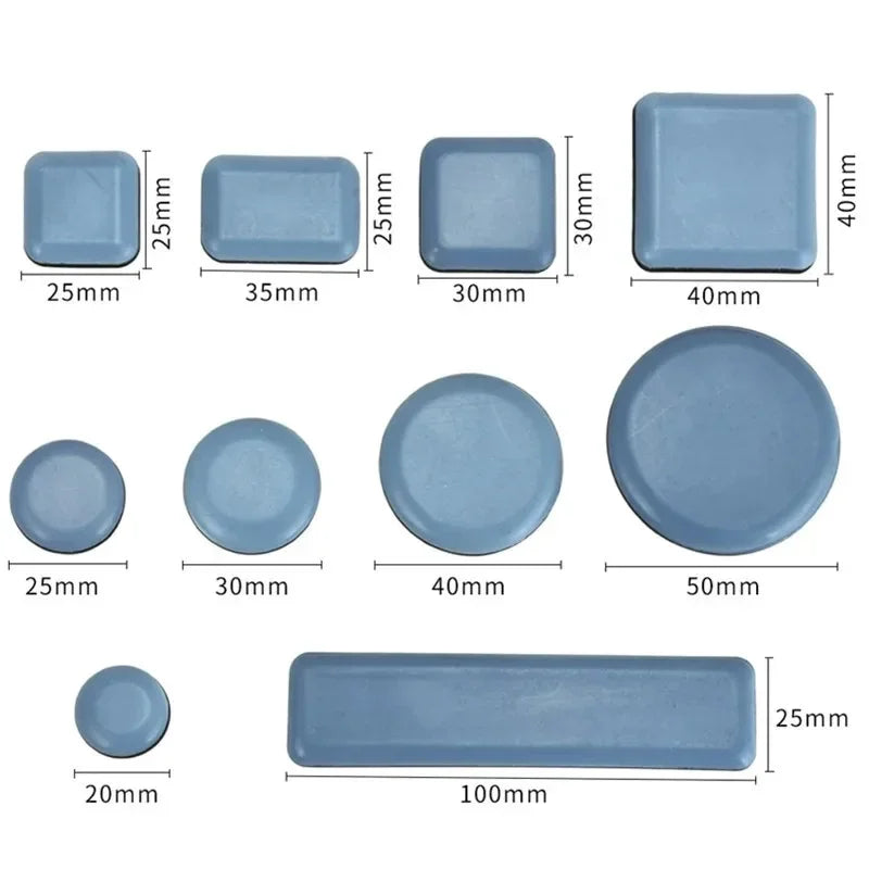 4Pcs Set Furniture Leg Slider Pads Anti Scratch Floor Protectors