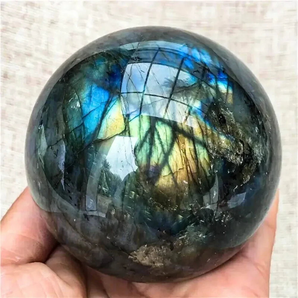 CrystalHola Labradorite Ball Sphere For Home Decoration Healing Crystals