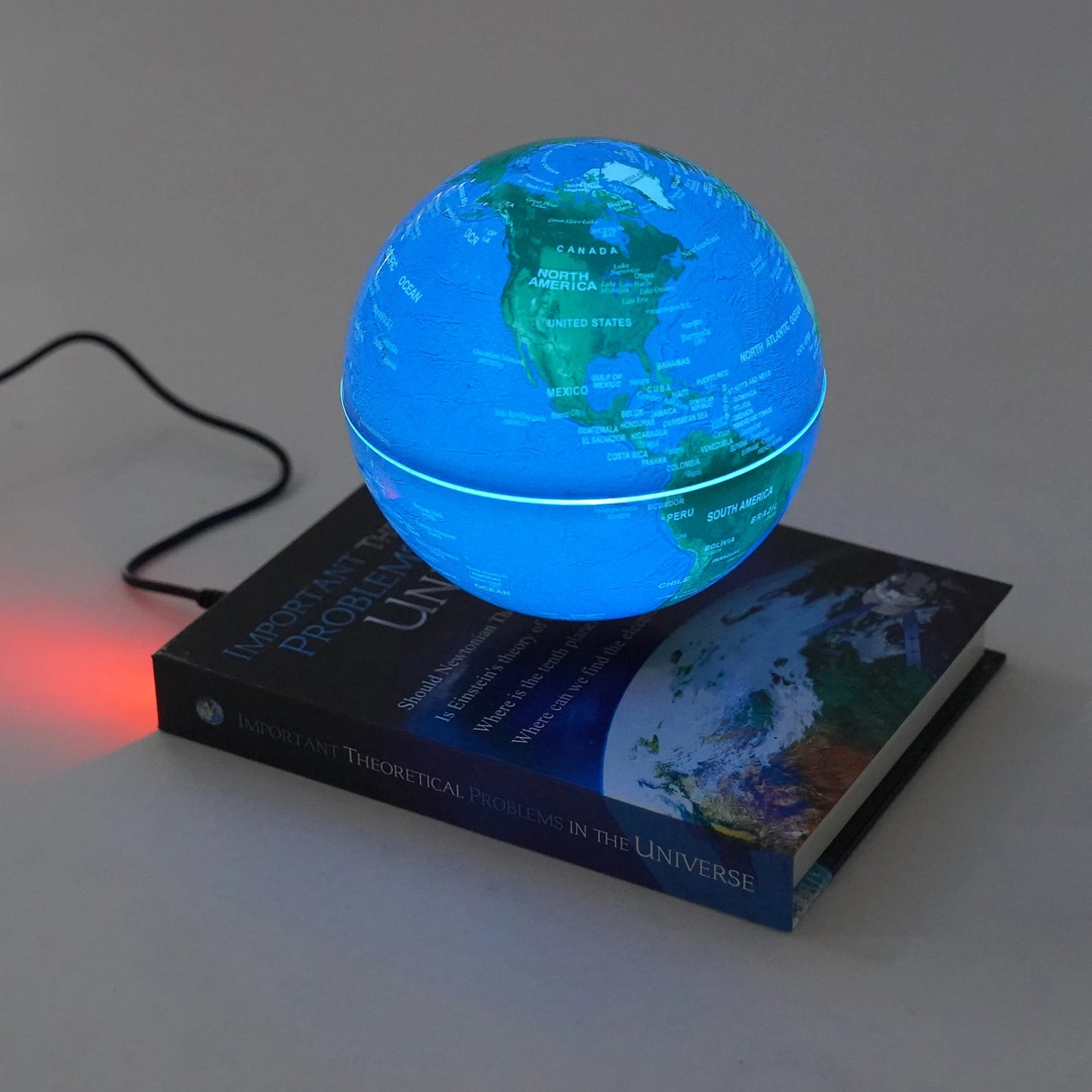 Bymaocar Magnetic Levitating Globe LED RGB Floating Earth Sphere