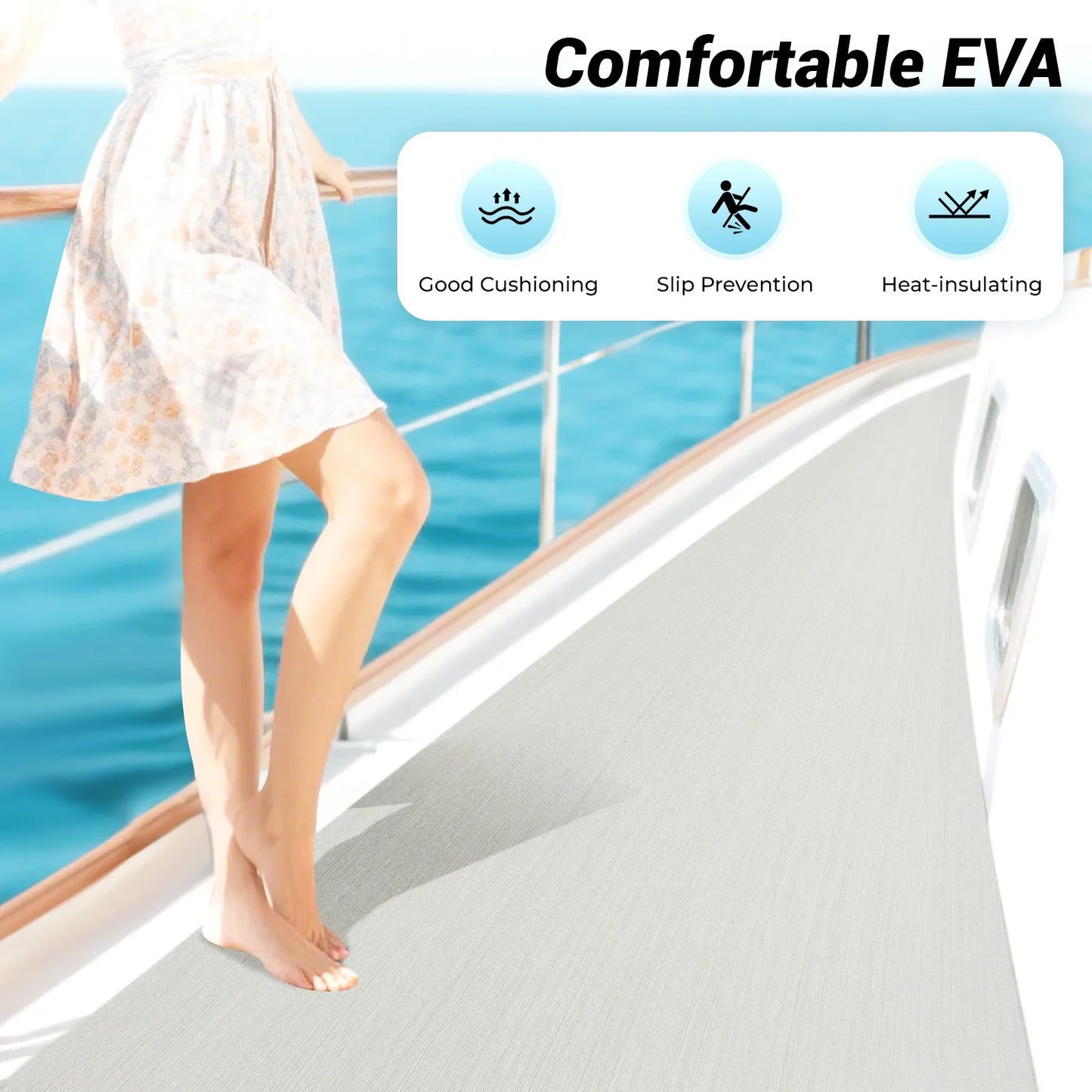 Non Slip EVA Foam Exercise Mat For Home Gym Pilates