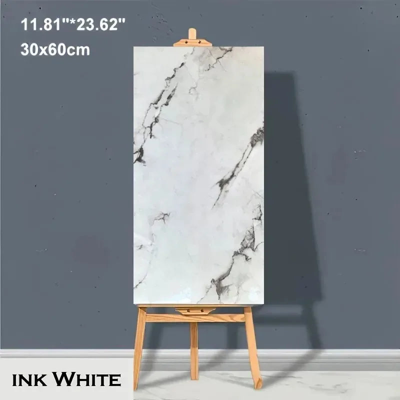Marble PVC Self Adhesive Floor Tiles Waterproof Peel Stick For Kitchen Bathroom