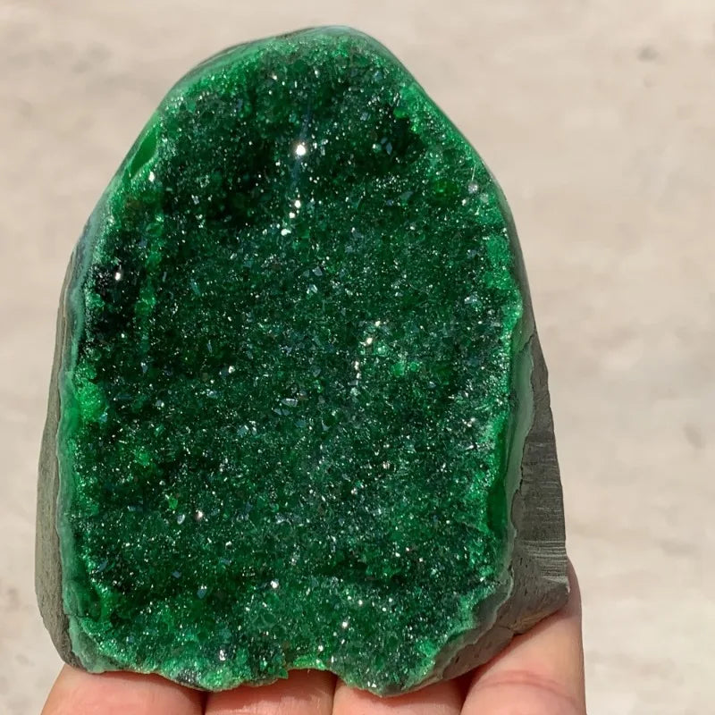 CrystalHola Hand Carved Geode Quartz Cluster Decor For Home