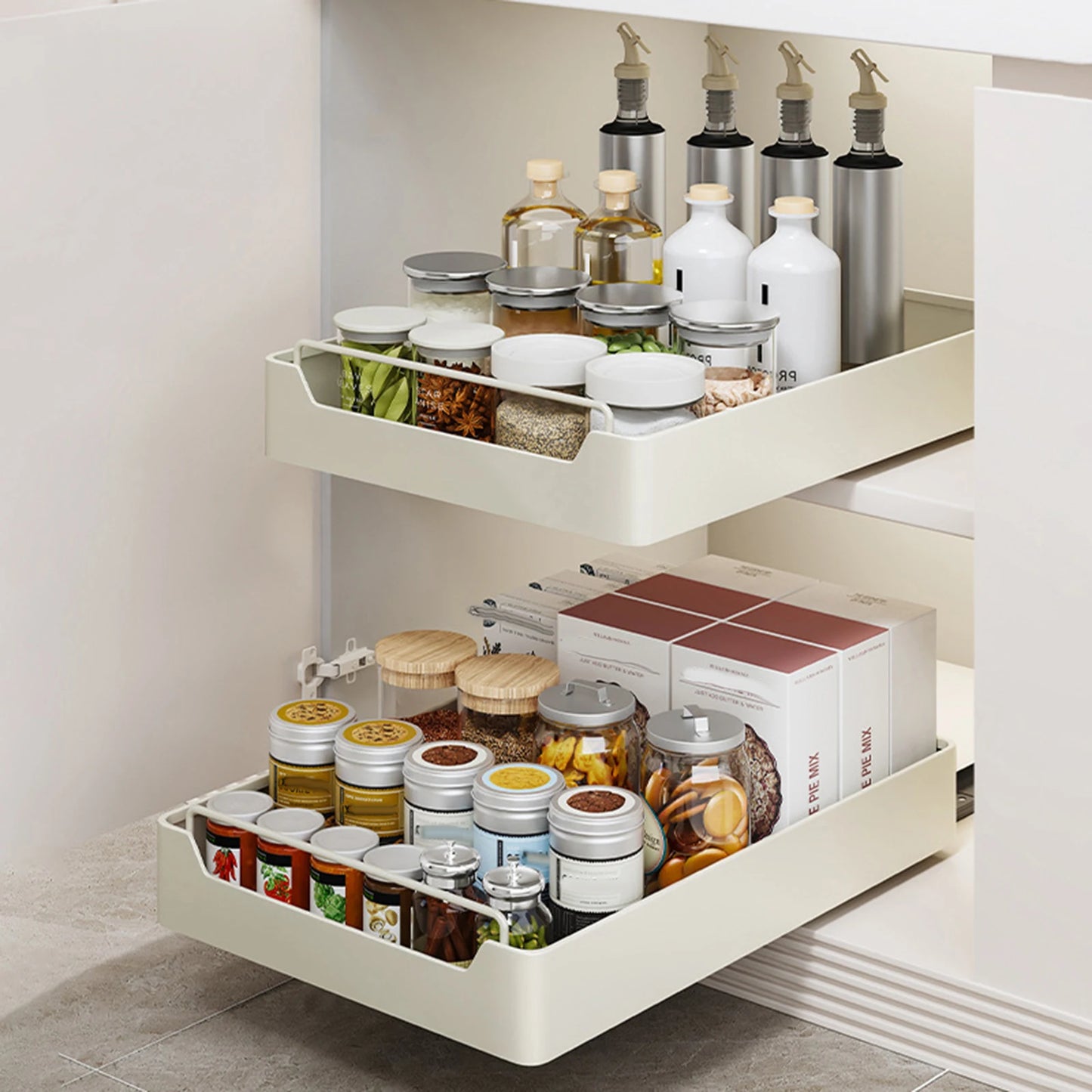 Twister.Ck Pull Out Cabinet Organizer Heavy Duty Sliding Drawer Kitchen