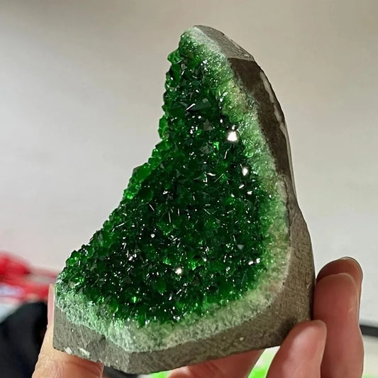 CrystalHola Hand Carved Geode Quartz Cluster Decor For Home