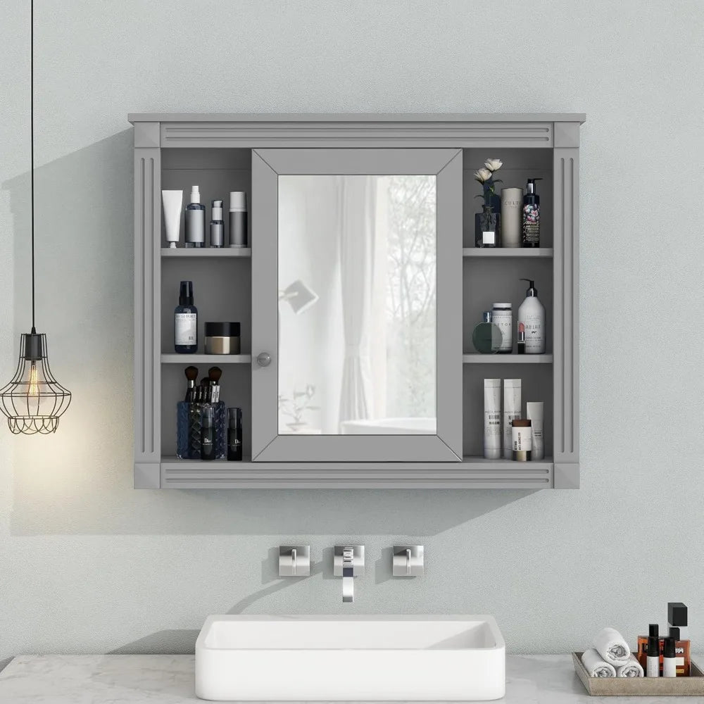 Bathroom Medicine Cabinet With Mirror Over Toilet Storage