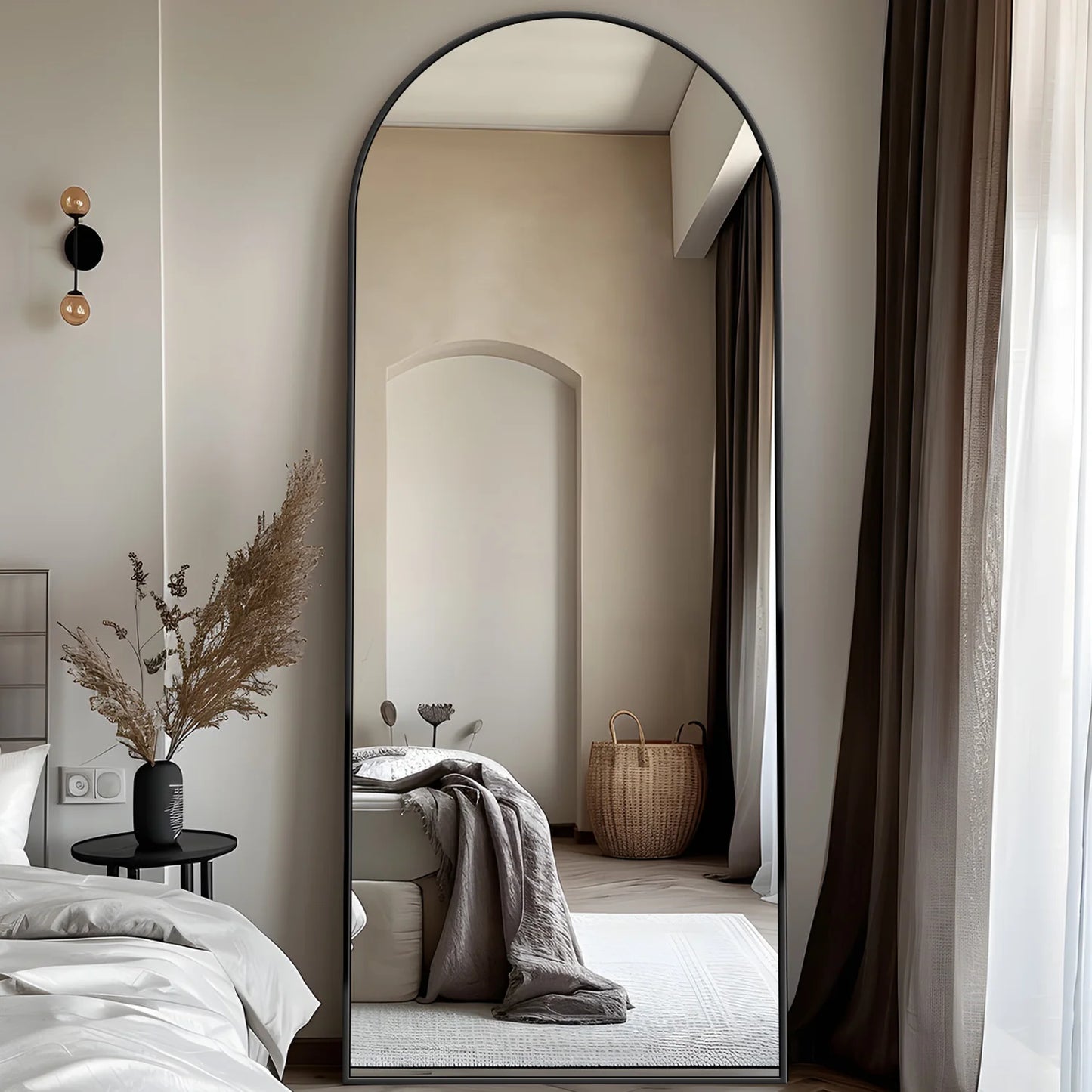 Antok Floor Mirror With Stand For Bedroom And Living Room