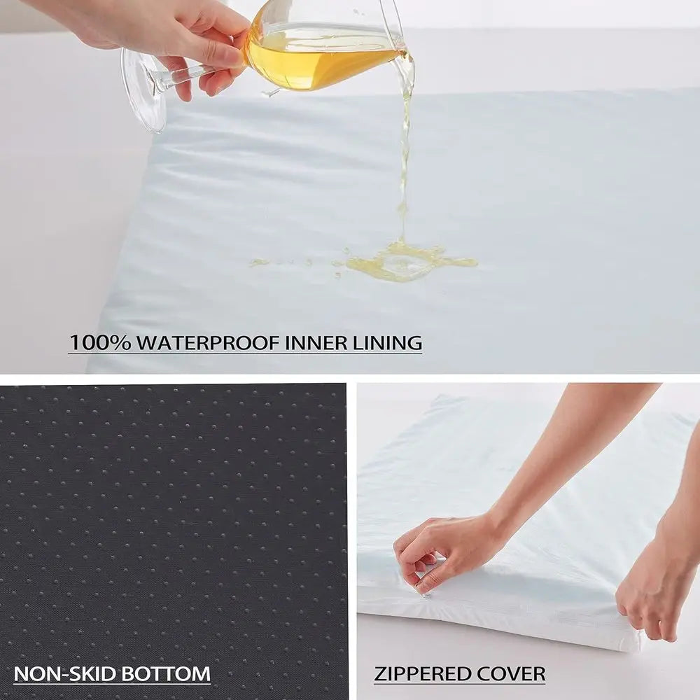 OVOZI Orthopedic Cooling Memory Foam Dog Bed With Waterproof Liner