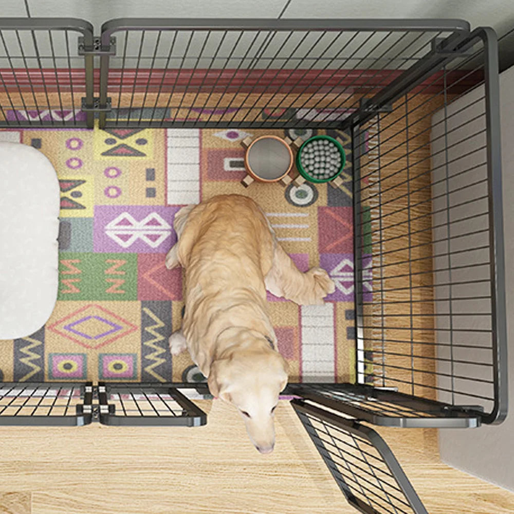 Stainless Steel Dog Fence Panels Foldable Playpen Heavy Duty Kennel