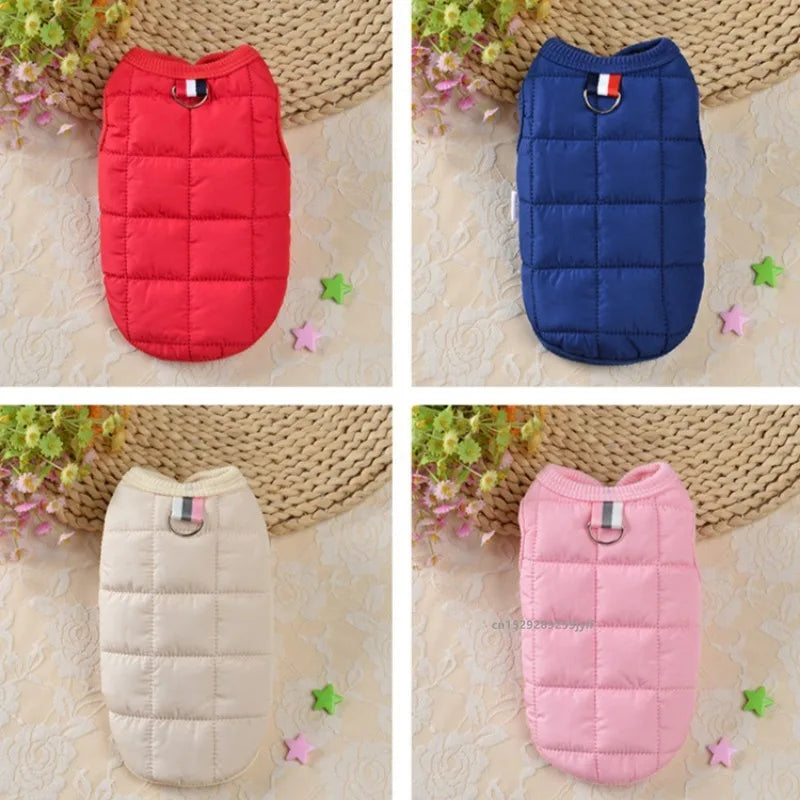 Winter Warm Dog Coat Windproof Padded Jacket For Small Dogs