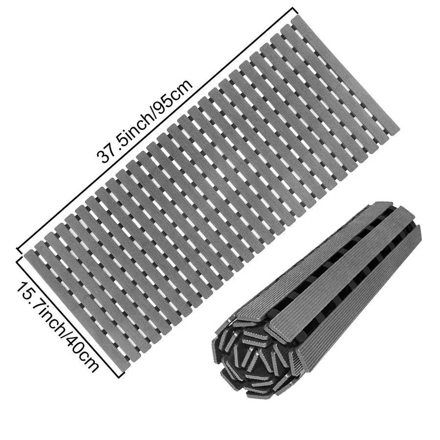 Nonslip Bathtub Shower Mat With Suction Cups And Drain Holes
