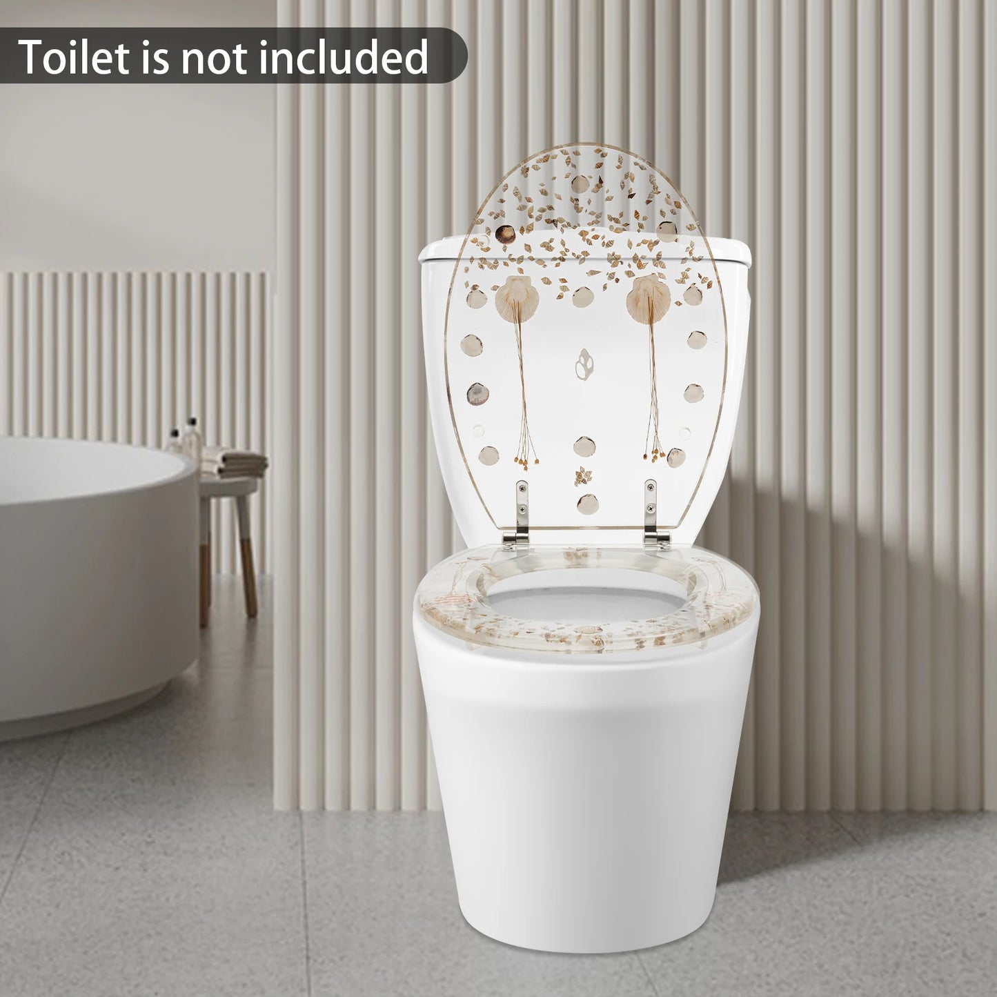 Resin Toilet Seat Cover With Hinged Lid Lavatory Cover Hotels