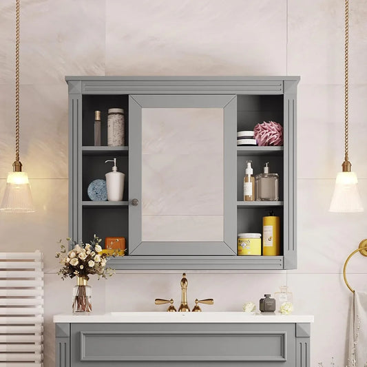 Bathroom Medicine Cabinet With Mirror Over Toilet Storage