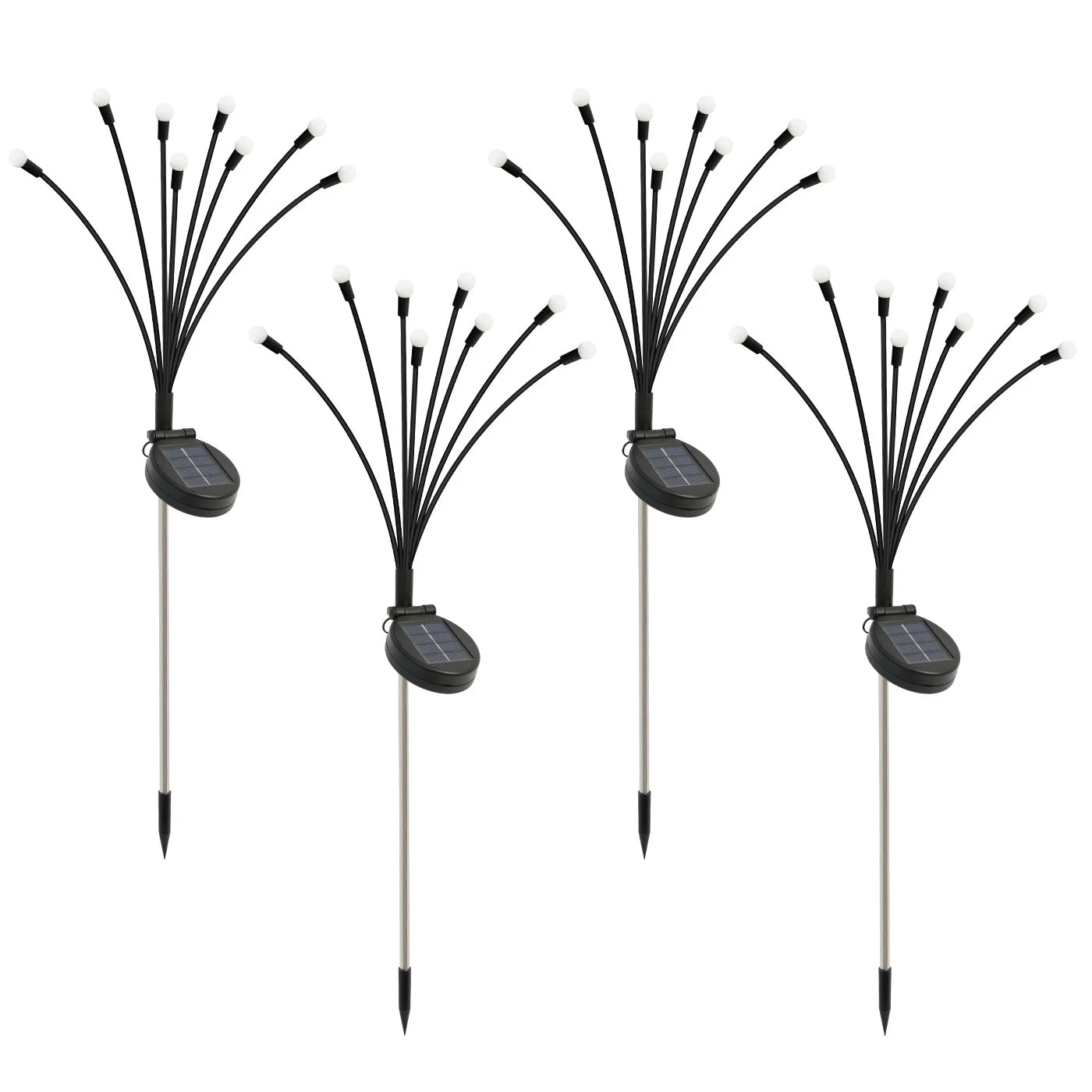 8-Head Solar Firefly Lights LED Outdoor Garden Pathway Lights