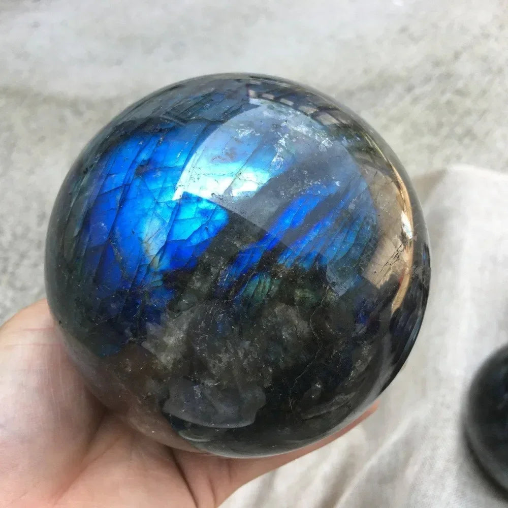 CrystalHola Labradorite Ball Sphere For Home Decoration Healing Crystals