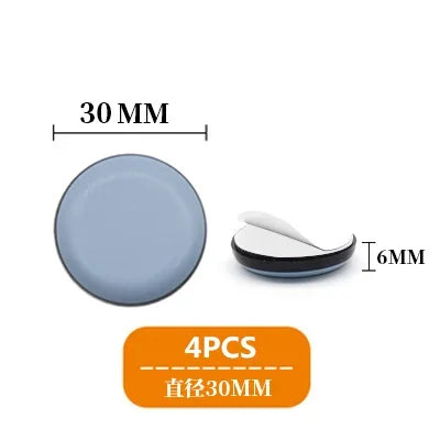 4Pcs Set Furniture Leg Slider Pads Anti Scratch Floor Protectors