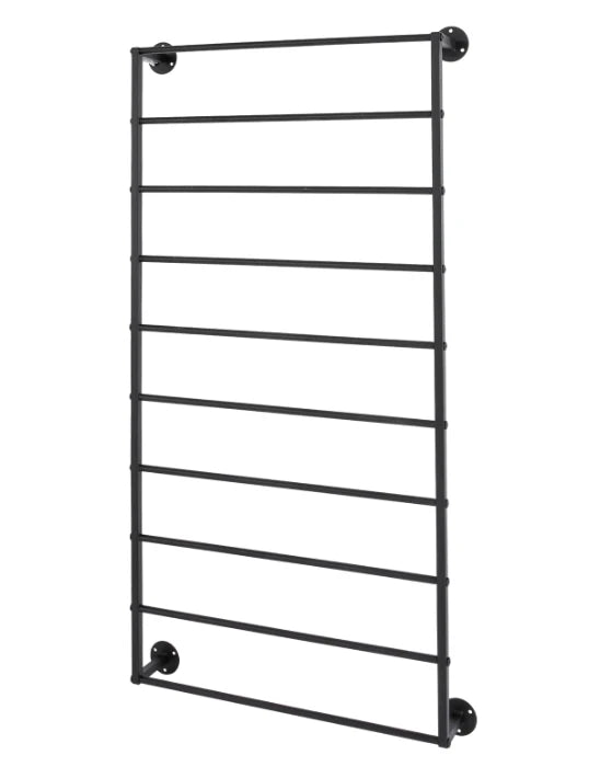 Wall Mounted 10 Tier Scarf Rack With Detachable Crossbar