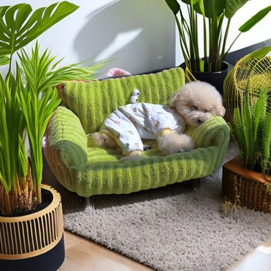 Wintertime Warm Pet Bed Sofa For Small Dogs And Cats