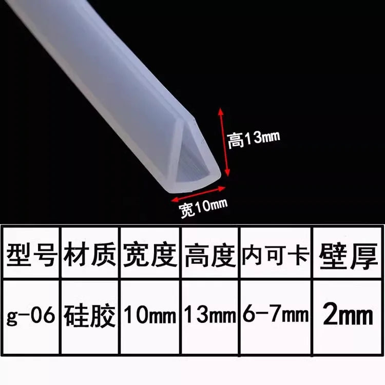 U Channel Silicone Rubber Shower Door Seal Edge Weatherstrip Trim