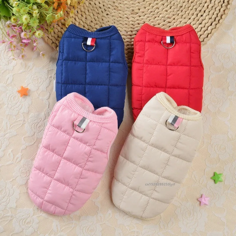 Winter Warm Dog Coat Windproof Padded Jacket For Small Dogs