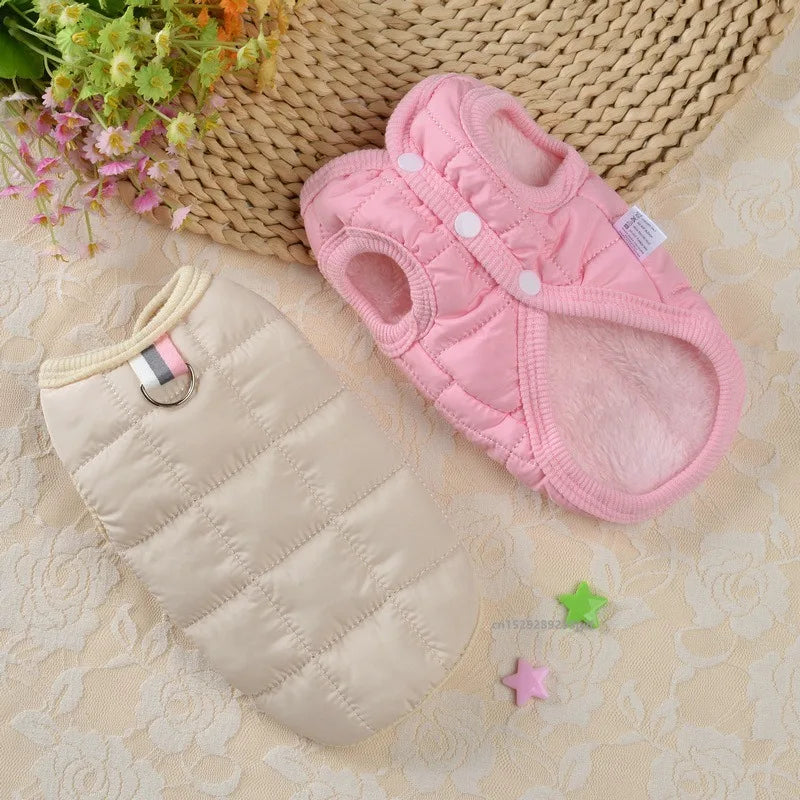 Winter Warm Dog Coat Windproof Padded Jacket For Small Dogs