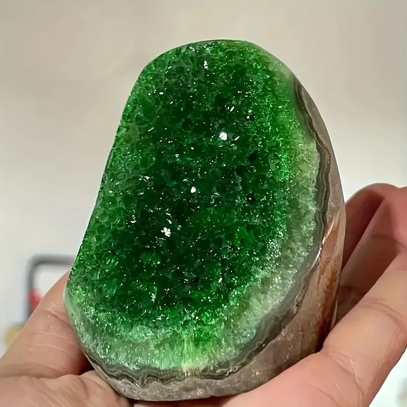 CrystalHola Hand Carved Geode Quartz Cluster Decor For Home