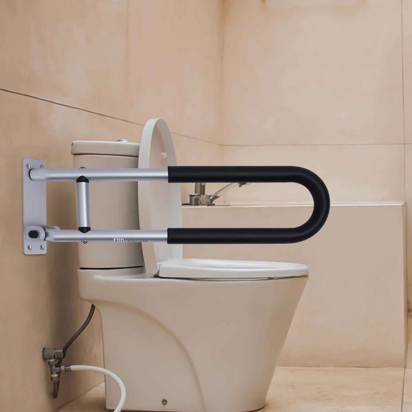 Foldable Toilet Safety Rail Grab Bar For Elderly And Disabled