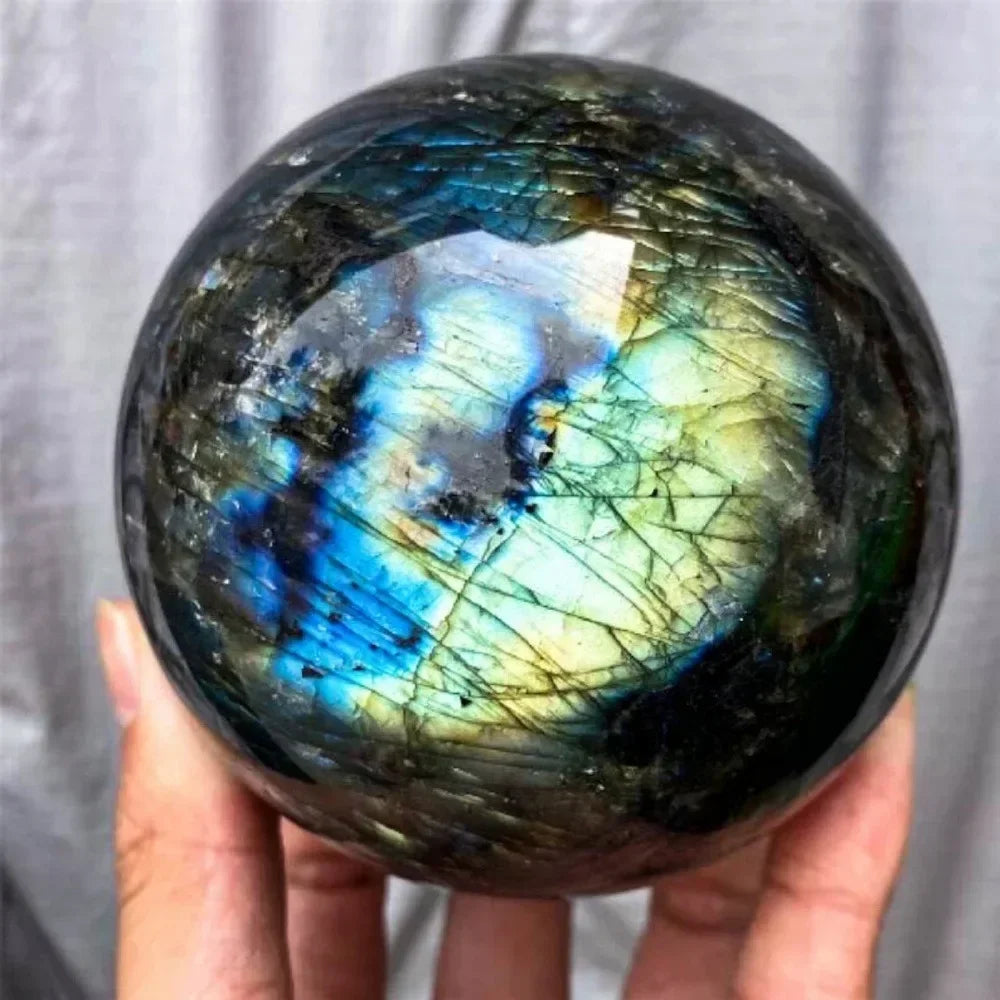 CrystalHola Labradorite Ball Sphere For Home Decoration Healing Crystals