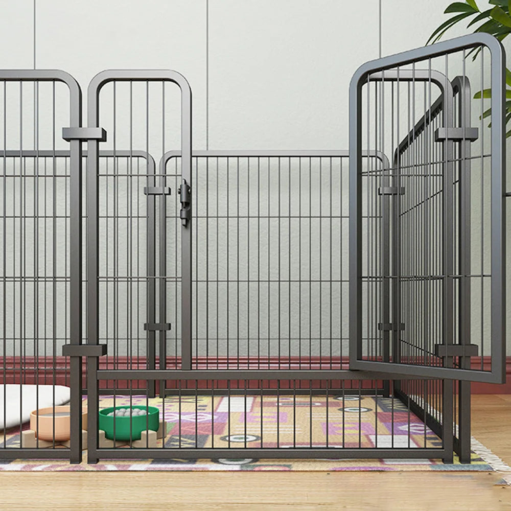 Stainless Steel Dog Fence Panels Foldable Playpen Heavy Duty Kennel