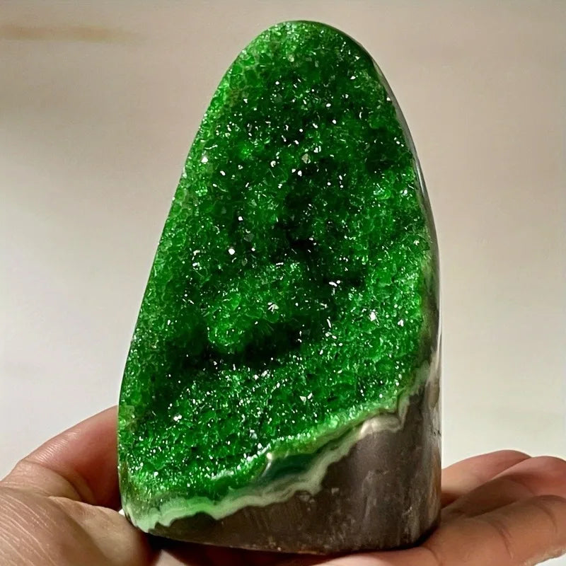 CrystalHola Hand Carved Geode Quartz Cluster Decor For Home