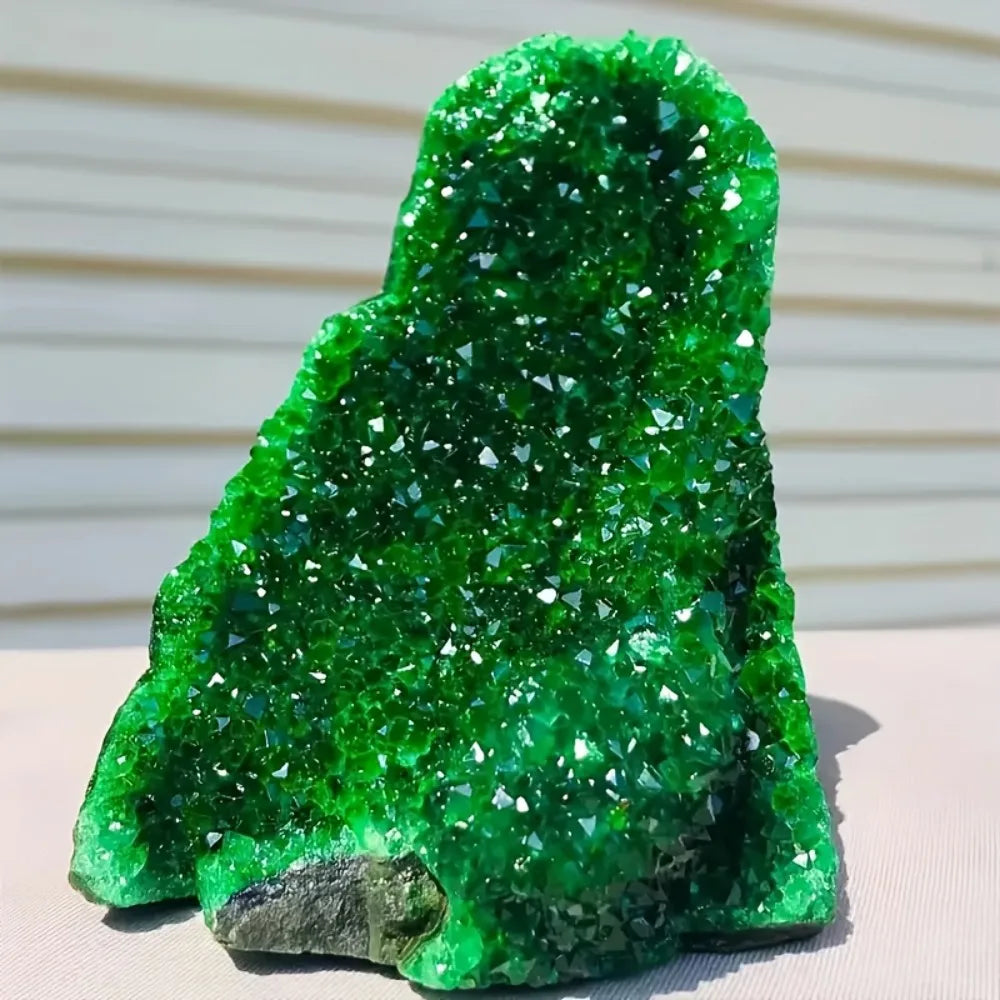 CrystalHola Hand Carved Geode Quartz Cluster Decor For Home